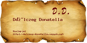 Délczeg Donatella névjegykártya